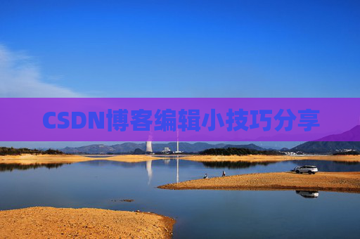 CSDN博客编辑小技巧分享
